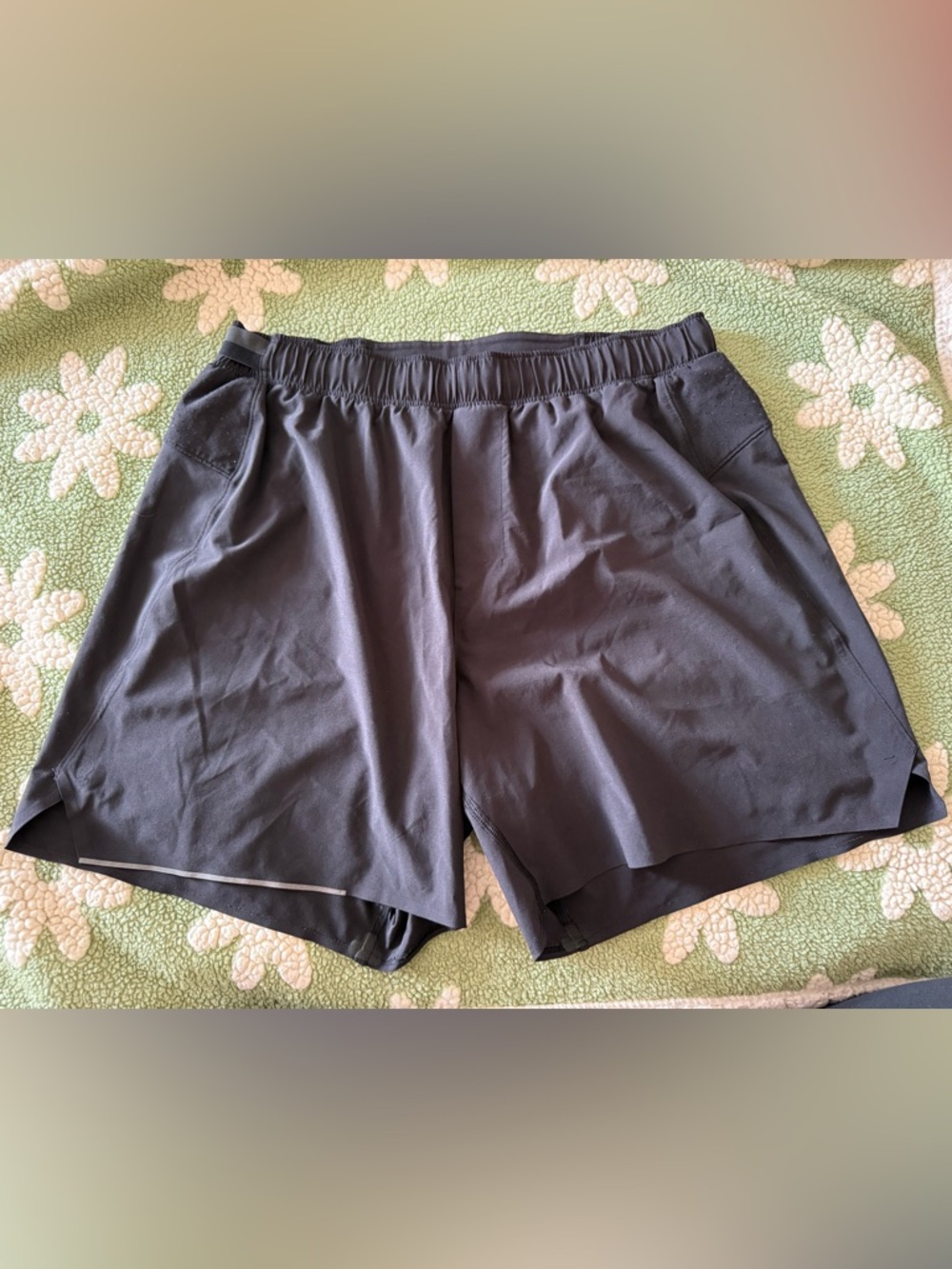 lululemon athletica Men's Black Running Shorts